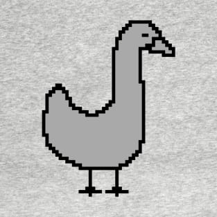 Cute Gray Goose Pixelart T-Shirt